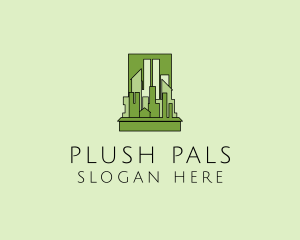 Green City Skyline  logo design