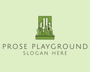 Green City Skyline  logo design