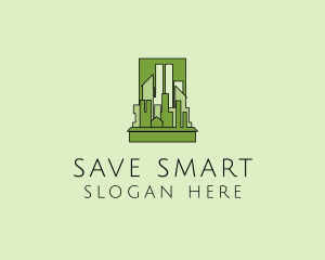 Green City Skyline  logo design