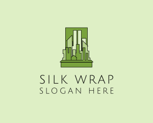 Green City Skyline  logo design