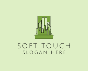 Green City Skyline  logo design