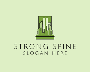 Green City Skyline  logo design