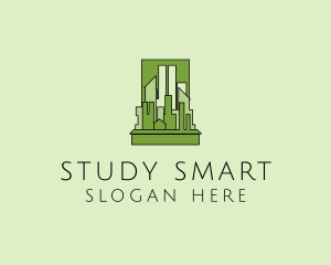 Green City Skyline  logo design