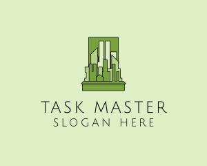 Green City Skyline  logo design