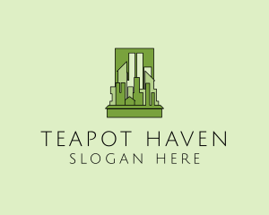 Green City Skyline  logo design