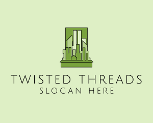 Green City Skyline  logo design