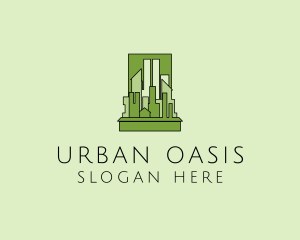Green City Skyline  logo