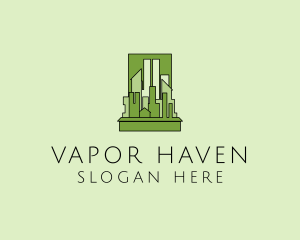 Green City Skyline  logo design