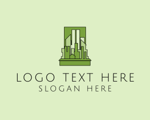 Green - Green City Skyline logo design