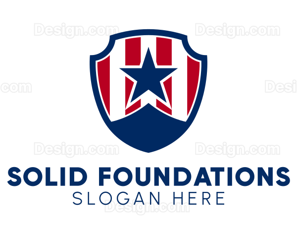 Blue Star Shield Logo