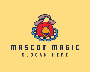 Chicken Restaurant Hat logo design