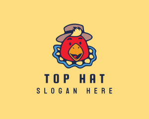 Chicken Restaurant Hat logo design