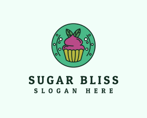 Vegan Sweet Cupcake logo design