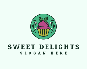 Vegan Sweet Cupcake logo design