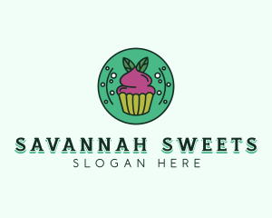 Vegan Sweet Cupcake logo design