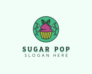 Vegan Sweet Cupcake logo design