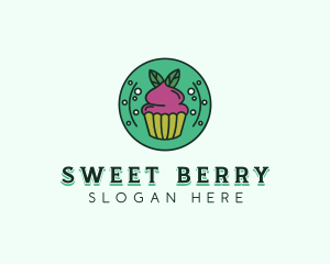 Vegan Sweet Cupcake logo design