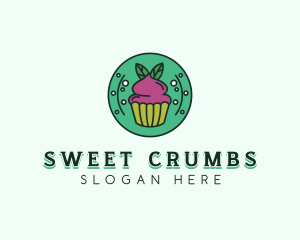 Vegan Sweet Cupcake logo design