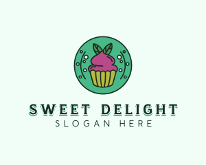 Vegan Sweet Cupcake logo design