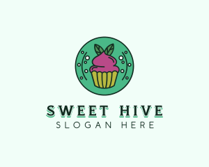 Vegan Sweet Cupcake logo design