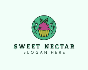 Vegan Sweet Cupcake logo design