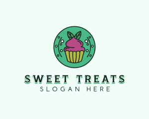 Vegan Sweet Cupcake logo design