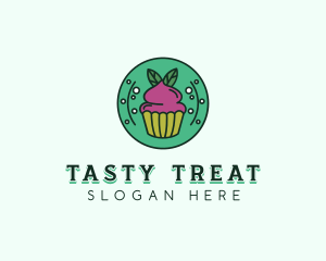 Vegan Sweet Cupcake logo design