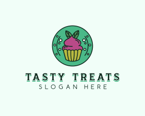 Vegan Sweet Cupcake logo design