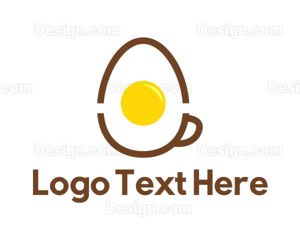 Egg Coffee Cup Logo