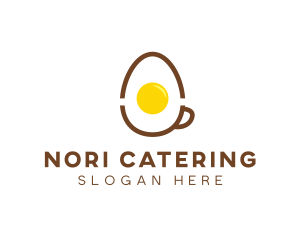 Egg Coffee Breakfast logo design