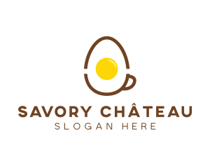 Egg Coffee Breakfast logo design