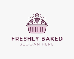 Loaf Bread Baking logo design