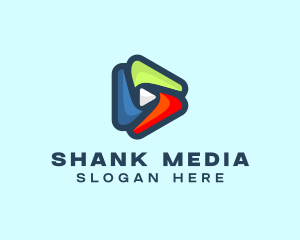 Multimedia Player Button logo design