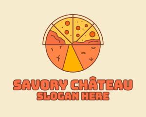 Pizza Roadtrip Adventure logo design