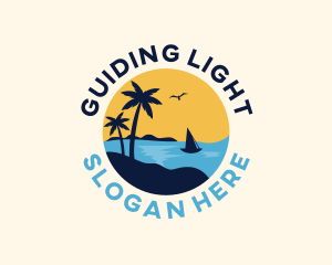 Summer Beach Travel logo design