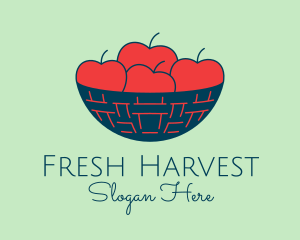 Apple Fruit Bowl Basket logo