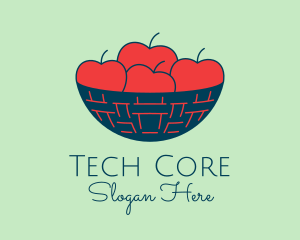 Apple Fruit Bowl Basket logo