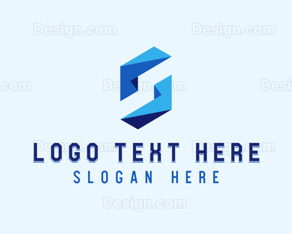 Modern Geometric Letter S Logo