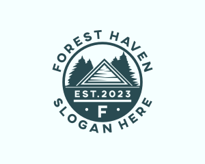 Forest Cabin Roofing logo design