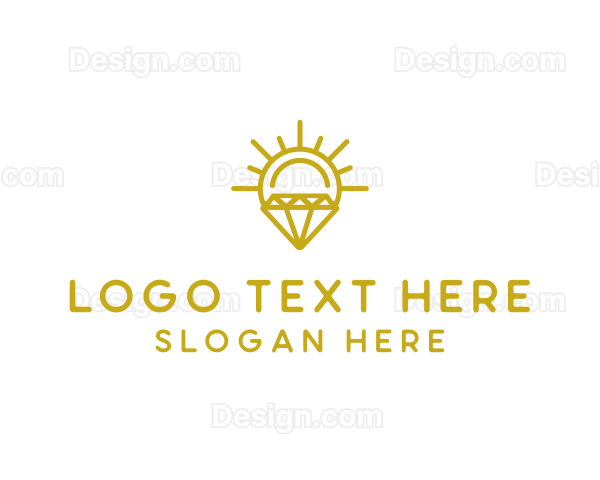 Luxury Sun Diamond Logo