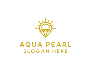 Luxury Sun Diamond logo design