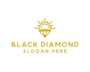 Luxury Sun Diamond logo design