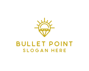 Luxury Sun Diamond logo design