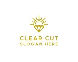 Luxury Sun Diamond logo design