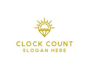 Luxury Sun Diamond logo design