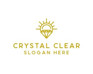 Luxury Sun Diamond logo design