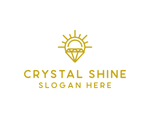 Luxury Sun Diamond logo design