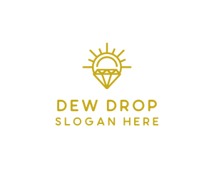 Luxury Sun Diamond logo design