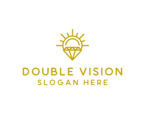 Luxury Sun Diamond logo design