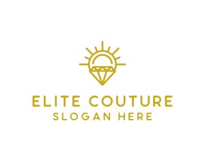 Luxury Sun Diamond logo design